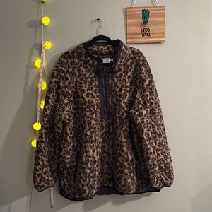 cheetah print sweater